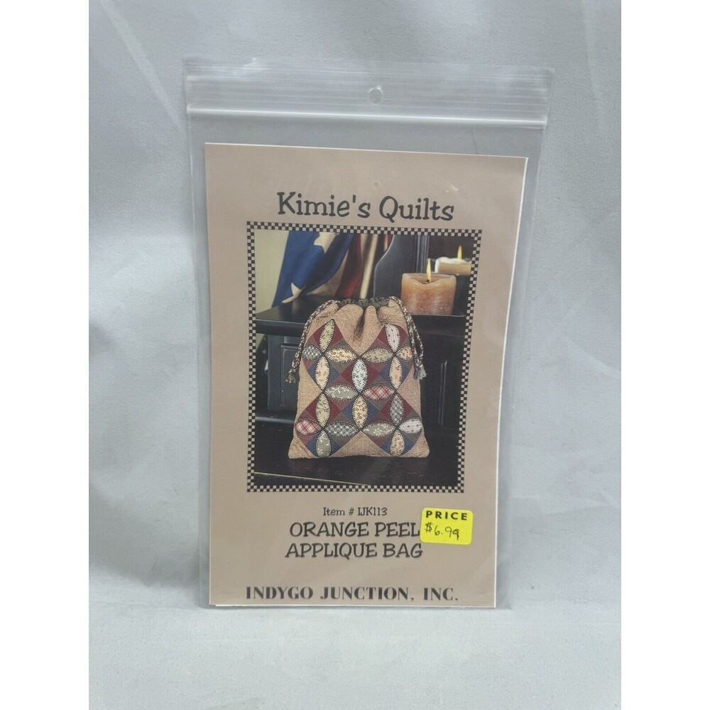 New Indygo Junction Kimie's Quilts Orange Peel Bag Pattern IJK113 Applique